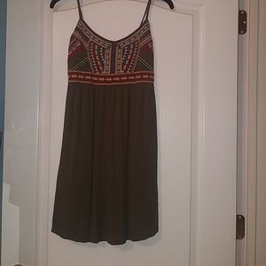 Tribal green dress